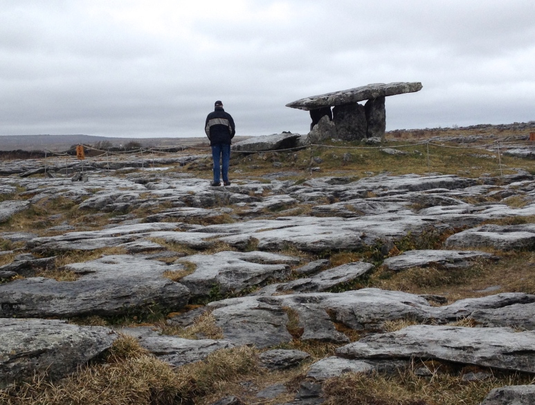 the Poulnabrone Dolmen - a monument created by Neolithic farmers about 5,800 years ago.  Just as a reference, that means it is older than the pyramids.  