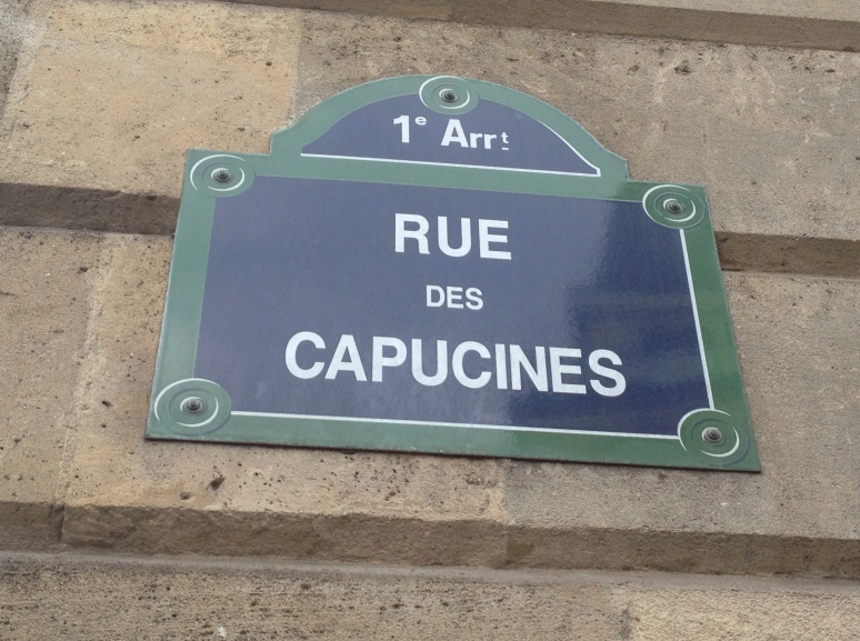 There is no significance to this picture except to document the Paris street signs. 