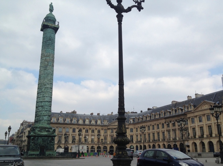 Place Vendome - the column in the center was erected by Napoleon I 