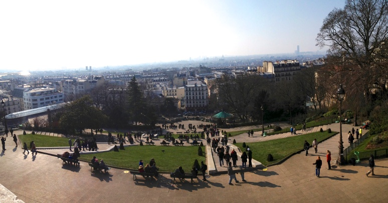 View of Paris from the top