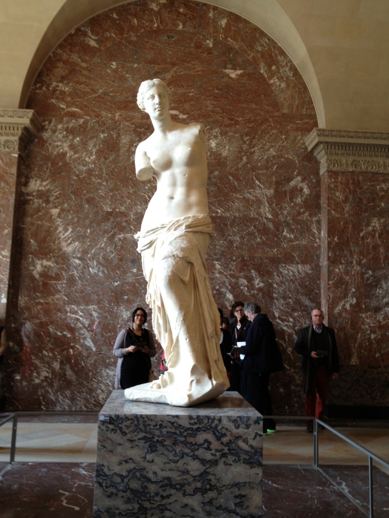 the Venus of Milo - this is a Second Classicism sculpture. You can tell because of the real contraposto, or s shape of the body, with 1 leg bent.  